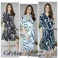 Jual dress kemeja katun import maxi dress Murah