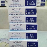 Jual BIG SALE 1 BOX SOFTLENS ACUVUE CLEAR ( DISPOSSIBLE 1 BLN / PASANG) Murah