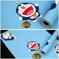 Jual glosir wallpaper stiker dinding karkter biru Doraemon Murah