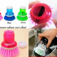 Jual Alat sikat panci inovatif dispenser sabun cair brush soap dapur piring Murah