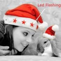 Jual topi santa natal chritmas lampu nyala led barang unik resellervdropshi Murah