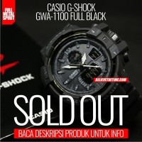 Jual Jam Tangan Pria Casio G-Shock GWA 1100 Full Black Murah