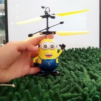 Jual DRONE KARAKTER MINION SENSOR HELIKOPTER / MAINAN TERBANG Murah