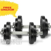 Jual DUMBBELL/ BARBEL 20KG /2 SET 10KG(PROMO) Murah