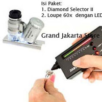 Jual Diamond Selector II + Loupe 60x Zoom with LED - PAKET Lengkap Hemat 2 Murah