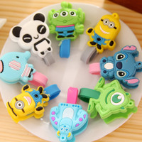 Jual Perapi Kabel/Cable Winder/ Klip Kabel Karakter Kartun Stitch, Minion Murah