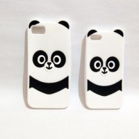 Jual CASING HANDPHONE IPHONE 7 TRENDY 3D PANDA SOFT SILIKON BACK CASE COVER Murah
