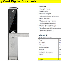 Jual Digital Door Lock Yale YDM 3115 Murah