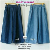 Jual TERBARU bawahan celana panjang wanita chicago kulot murah Murah