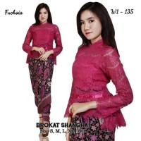 Jual brukat shanghai set kebaya wanita terlaris Murah