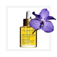 Jual Clarins Blue Orchid Face Treatment Oil for dehydration skin . 2ml Murah