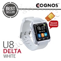 Jual Cognos Smartwatch U8 DELTA - GSM SIM CARD - Putih Murah