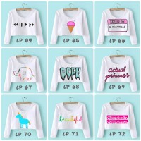 Jual Crop tee Lengan Panjang tumblr part 3 Murah