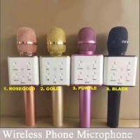 Jual mic karaoke bluetooth q7 mic wireless mic smulee mic karaoke tuxun q7 Murah
