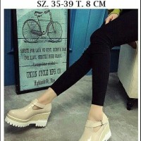 Jual VRQ SEPATU BOOT DOCMART PREPET CREAM Murah