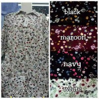 Jual 067-55 Atasan Wanita / Kemeja / Blouse Katun rayon jumbo Fit XXL Murah