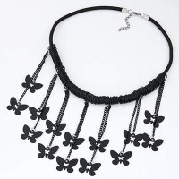 Jual Kalung Korea Butterfly Tassel Decorated Simple Design T6BB56 Murah