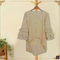 Jual *BLUS CHOCO FT* blouse wanita twiscone coklat terlaris Murah