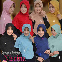 Jual Jilbab Syria Meida Nisrina / Bergo Syria Meida Nisrina / Bergo Meida Murah