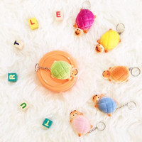 Jual Berkwalitas MINI TURTLE SQUISHY / cute colourful panda bun gantungan k Murah