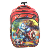 Jual Tas Troley Sekolah Anak SD Avenger 5 Dimensi Gmbr Rubah2 Murah
