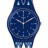 Jual obral jam tangan swatch GN250 motif batik tribal art watch original Murah