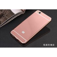 Jual Aluminium Bumper with Mirror Back Cover Xiaomi Mi5s - Rose Gold Murah