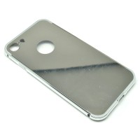 Jual Aluminium Bumper with Mirror Back Cover iPhone 7 - Silver Murah
