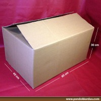 Jual Kardus Polos PK22SW (60x40x30cm) Murah
