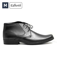Jual Sepatu Pria Edberth Formal Boots Limburg Black Murah