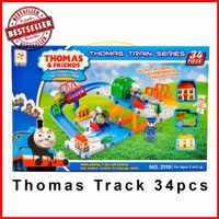 Jual Kereta Thomas and Friends Track Roller Coaster 34pcs no 2119 Murah