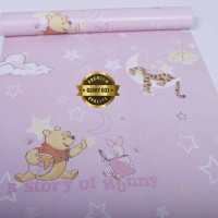 Jual Wallpaper Sticker Dinding 10m - winnie the pooh karakter Murah