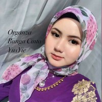 Jual scarf organza premium import Murah
