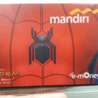 Jual Mandiri E-Money Spiderman Saldo Rp. 40.000 E-Toll E Toll Card E Money Murah