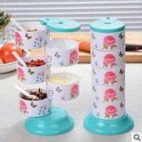 Jual TEMPAT BUMBU 5 IN 1 SET TERDIRI 5 SUSUN BISA DI PUTAR MURAH HPD029 Murah