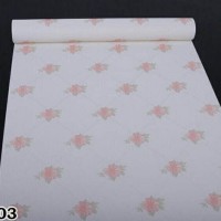 Jual Wallpaper premium tanpa lem 10m - Bunga cantik shabby Murah