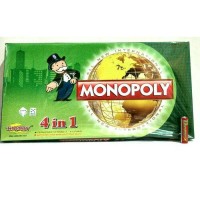 Jual Mainan Monopoli 4 in 1 Internasional / mainan tradisional / board game Murah