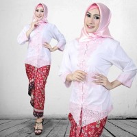 Jual Stelan Kebaya Encim White Murah
