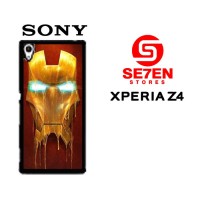 Jual Casing Xperia Z4 melting iron man mask Custom Hardcase Cover Murah