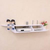 RAK DINDING 2 SEKAT HIASAN DINDING TEMPAT VCD PLAYER REMOTE ROUTER INT