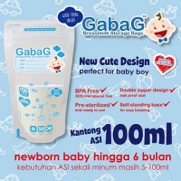Jual GABAG - Breast Milk Storage Bag/Kantong Asi 100ml Blue Murah