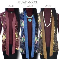 Jual Tunik vest Cardigan Batik atasan bolero A4448A449A450 Murah