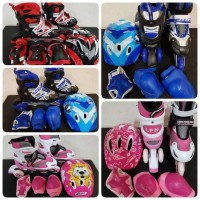 Jual sepatu roda anak lengkap helm body protektor inline skate Murah
