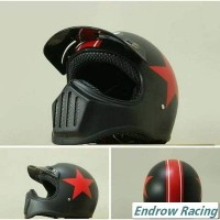 Jual Helm Cakil Black star Full Face Murah Murah