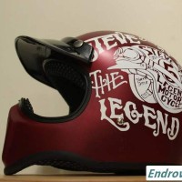 Jual Helm Cakil Marun STL Full Face Murah Murah