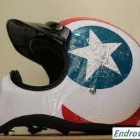 Jual Helm Cakil white star Full Face Murah Murah