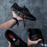Sepatu Vans Authentic Checkerboard Rasta Premium BNIB Made In China
