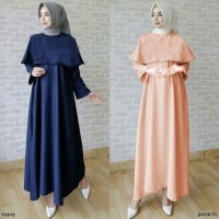 Jual Jual Baju Muslim Dwina Cape Gamis Dress Busana Muslim Murah