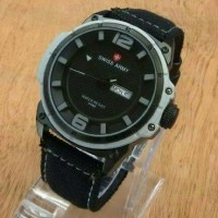 JAM TANGAN SWISS ARMY TANGGAL HARI KANVAS MURAH MERIAH