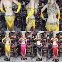 Jual belly dance bra rok rumbai kostum tari halloween bollywood karnaval Murah